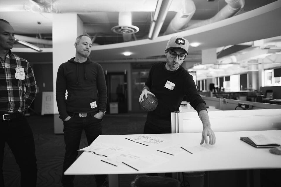 Startap komandasının kiçik və çevik iş modelini əks etdirən vizual